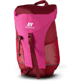 Рюкзак дитячий HUBAG - Рюкзак дитячий синій - Рюкзак дитячий садок для хлопчиків і дівчаток - Туристичний рюкзак для дітей з нагрудним ременем і аварійним свистком - В т.ч. дощовик і килимок для сидіння - від 4 до 10 років червоний