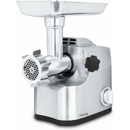 Електрична м'ясорубка H.Koenig WMG800 з нержавіючої сталі, 2 л, потужність до 2 кг/м