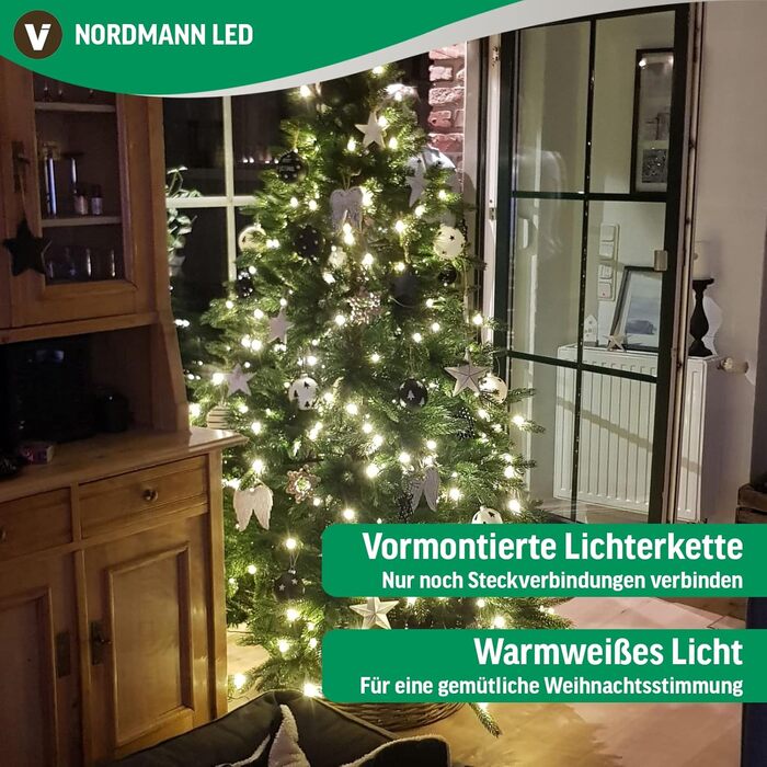 Штучна ялинка з підсвічуванням Premium Nordmann Fir 270 см LED