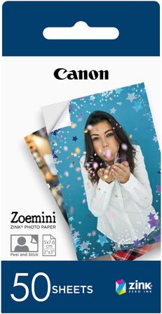 Canon Zoemini 2: Компактний фотодрук - миттєвий друк зі смартфона, Bluetooth 5.0, USB-C, рожеве золото, комплект з папером 50шт