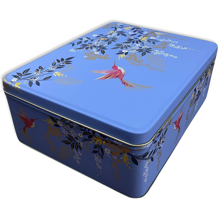 Дизайн подарункової коробки MediMuc Сара Міллер-Люб'язно оформлена прямокутна коробка для зберігання-жерстяна коробка в стилі колібрі, коробка для печива