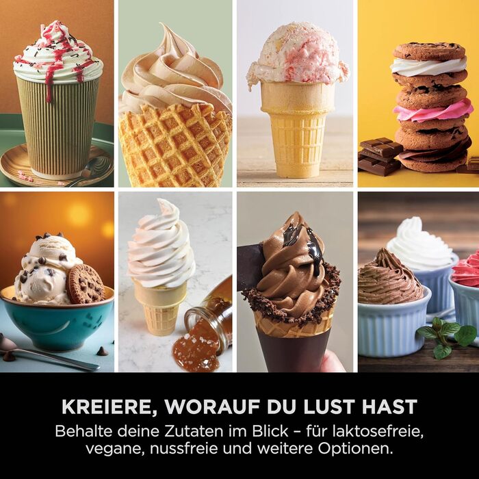 Машина для морозива CREAMi Softeis Ninja Swirl NC701EU: 13 функцій, 2 контейнери для морозива, сорбету, шейків