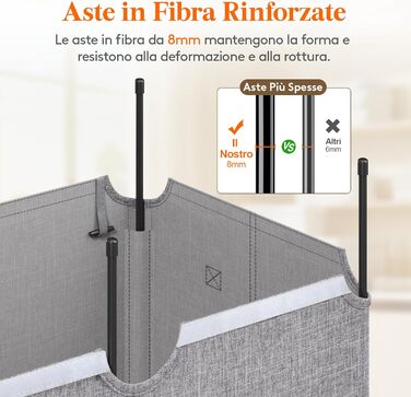 Кошик для білизни з кришкою Lifewit, великий, 145L, сірий, для спальні та ванної кімнати