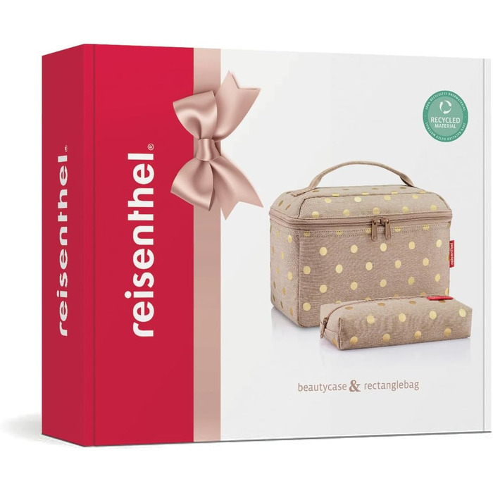 Набір Reisenthel Beautycase: косметичка та сумка-органайзер (Metallic Dots Coffee)