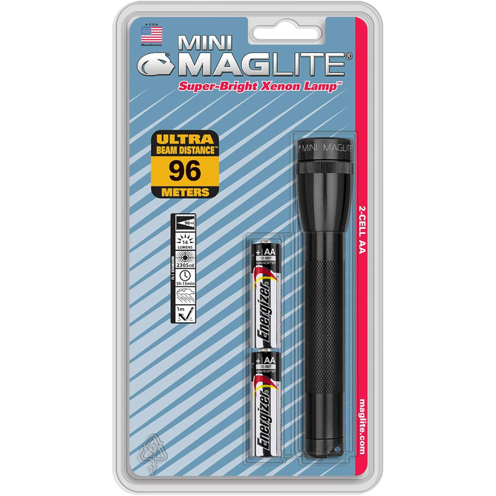 Ліхтар MAGLITE Mini 2AA, чорний, стандартна упаковка