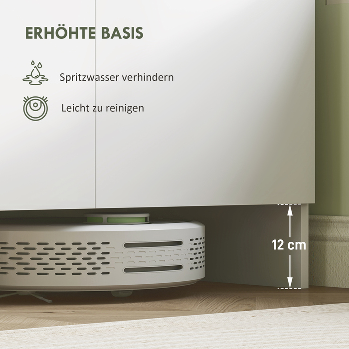 Кухонна шафа з 4 шафками, 6 дверцятами, 12 петлями, стільниця, ДСП, білий