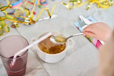 Набір дитячого посуду ZWILLING Kinderbesteck-Set, 4 предмети, з мотивами лицарів, для дітей від 3 років, нержавіюча сталь 18/10, сріблястий, без пластикової упаковки