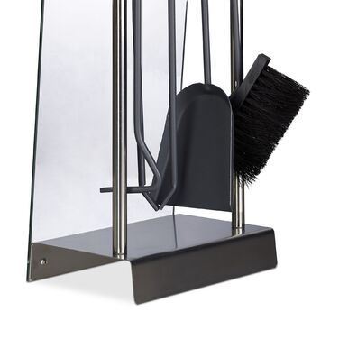 Набір для каміна Relaxdays, нержавіюча сталь, сучасний дизайн, 5 предметів