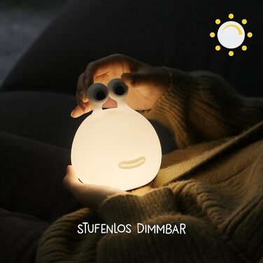 Дитячий LED нічник Momo Moon — регульований нічник для дітей та немовлят, сенсорна лампа для дитячої кімнати з USB-зарядкою