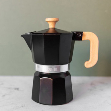 Кавоварка гейзерна Kitchen Craft LA CAFETIERE, чорна, алюміній, 290 мл