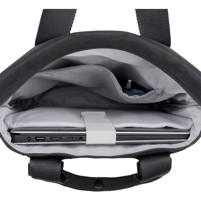 Сумка-шопер Сумка-рюкзак 2 в 1 з відділенням для ноутбука для університету, роботи, офісу - 8 л - Екологічний - водовідштовхувальний чорний
