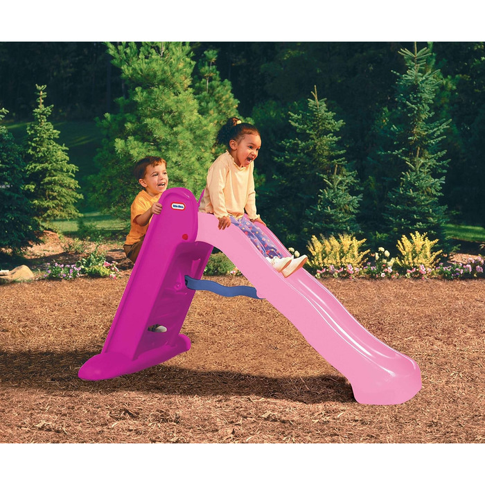 Little Tikes Перша гірка - ігровий набір для дому та саду, дитячий ігровий набір, безпечний та міцний, для дітей від 18 місяців (рожевий)