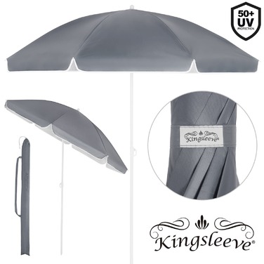 Парасолька Crete Anthracite 200см Захист від ультрафіолету 50+ функція нахилу