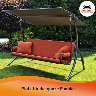 Гойдалка Анґерер Голлівуд Елеганс Джой – для сидіння, відпочинку та сну, з функцією ліжка, легка збірка, Made in Germany, високоякісна тканина, темно-сіра