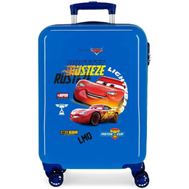 Візок для салону Disney Cars Rusteze Lightyear, 38 x 55 x 20 см, жорсткий пластик, бічна комбінована застібка, 34 л, 2 кг, 4 колеса, ручна поклажа (синій)