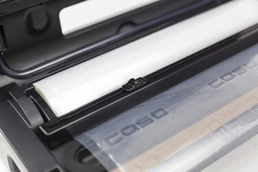 Професійний вакууматор CASO FastVac 500 для бізнесу, вакуумний пакувальник з подвійним швом та потужним насосом 20 л/хв, комплект з 2 рулонами фольги