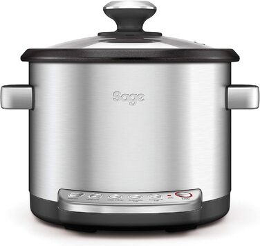 Мультиварка Sage The Risotto Plus: рисоварка, мультикухня, повільна плита, 3.7 л, нержавіюча сталь