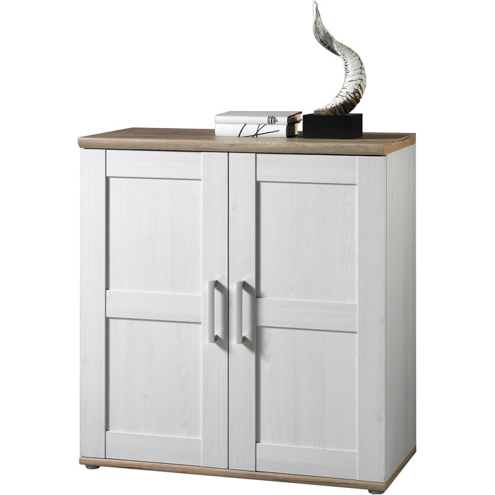 Стеля Трейдинг комод ROMANCE в стилі сільський дім, матеріал - алящевий шпон, колір - горіх, розмір 186x100x46 см. Велика тумба/комод для вітальні з великим об'ємом зберігання.