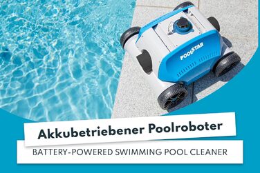 Бездротовий пилосос для басейну Steinbach Poolrunner, акумуляторний, для дна, до 18 м², до 60 хв роботи, підходить для солоної води