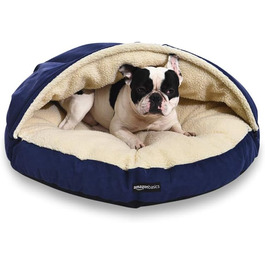 Лежак для собак Domopolis Basics, середній розмір, 76x76x32 см, синій
