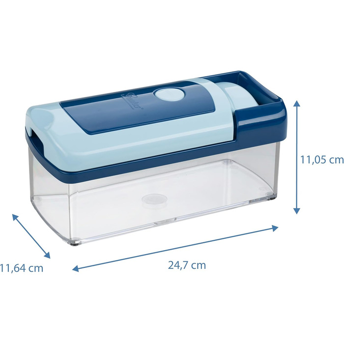 Nicer Dicer Fusion Smart Julietti - набір для нарізки овочів та фруктів, м'ятно-зелений, 16 частин | Нарізання, тертя, жульєн, спіралі, кубики | Новинка