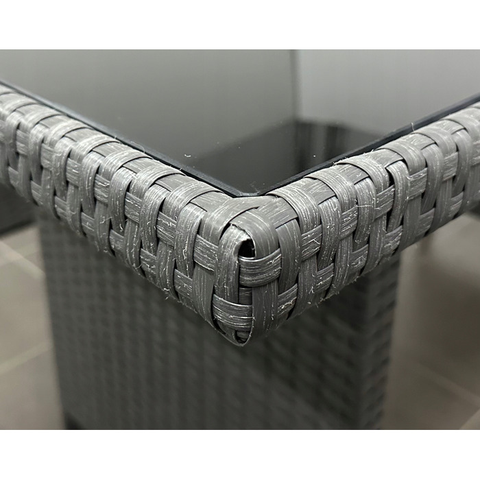 Комплект садових меблів із техноротанга MTG Trade Group, сірий, 7 предметів