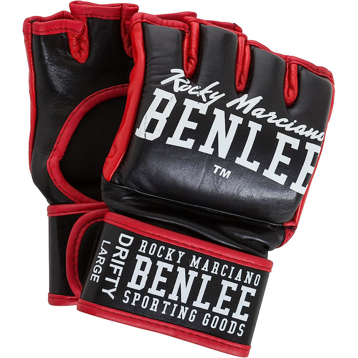 Шкіряні тренувальні рукавички Benlee для ММА (1 пара) DRIFTY (XXL, Чорний)