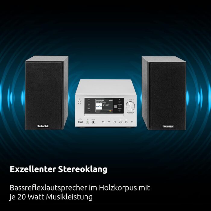 Компактна hi-fi система (інтернет радіо, DAB, CD, Bluetooth, 2 шт. 20W RMS), 710 CD IR -