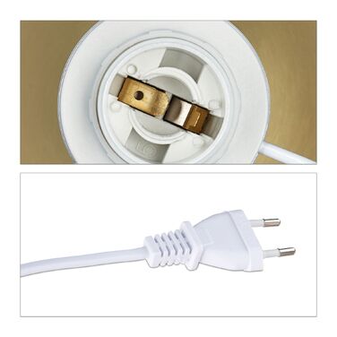 Нічна лампа Relaxdays з сенсорним керуванням, латунь