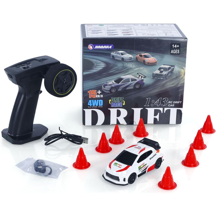 Радіокерований автомобіль Toucan RC Hobby RTR 4x4, 1/43, повнорозмірне керування, висока швидкість - в наявності в Україні