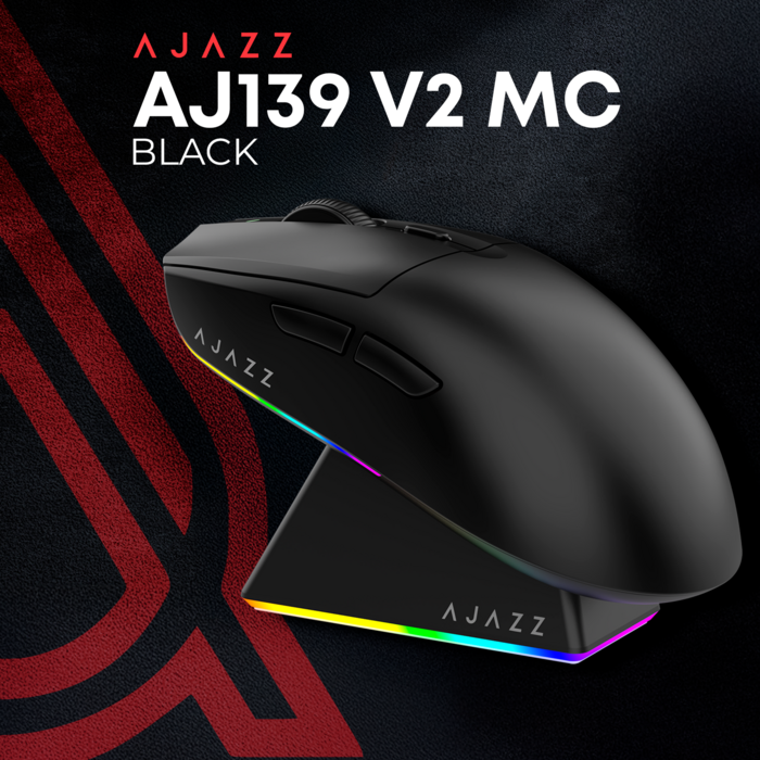 Ігрова бездротова миша Ajazz  AJ139 V2 MC -3 Mod-Black-3311