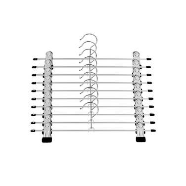 Протиковзка вішалка для брюк з кліпсами - 10