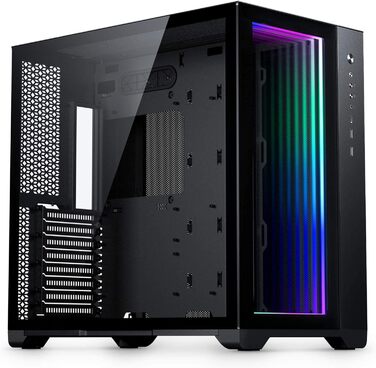 Корпус Magniumgear Neo Qube 2 IM ATX, подвійна камера, Digital-RGB, дзеркальна передня панель Infinity, скляні панелі, чорний