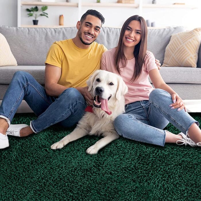 Килимок для ванної кімнати з антиковзаючим покриттям 120x80 см, мікрофібра, зелений, сертифікат Öko-Tex 100