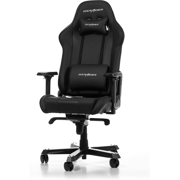 Ігрове крісло DXRacer King K99, шкірозамінник, чорне, до 200 см