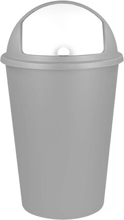 Відро для сміття 50L з сміттєвим баком для ванної кімнати косметичного відра вибору кольору (сріблясто-сірий), 24