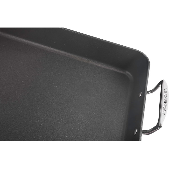 LE CREUSET Сковорода з антипригарним покриттям, 34 см, для всіх типів плит (включно з індукційними), алюміній, сірий/срібний