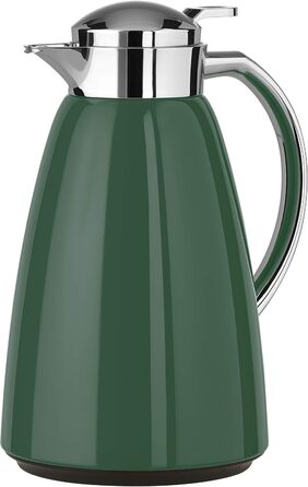 Термос Emsa Campo 1л з нержавіючої сталі, Quick Tip, 12 год тепла, 24 год холоду, темно-зелений