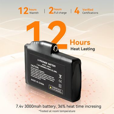 Обогревні рукавиці SAVIOR HEAT для чоловіків та жінок, акумуляторні, для катання на лижах, сноуборді, мотоциклі, туризмі (XXL, чорний)