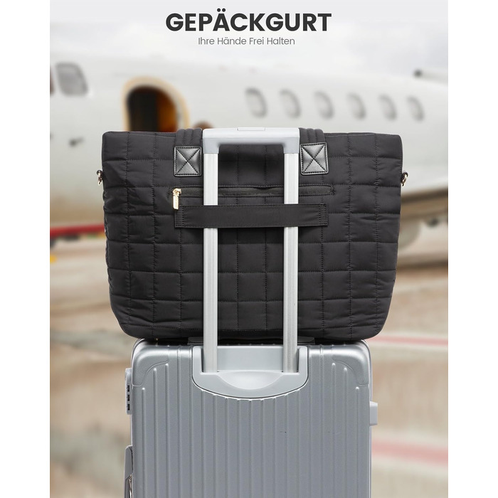 Сумка для ноутбука LOVEVOOK 15.6 дюймів для жінок: робоча, шкільна, для офісу, чорна