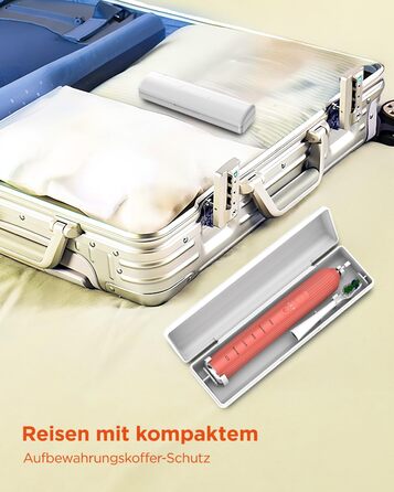 Електрична зубна щітка звукового типу для дорослих та дітей Rosenrot, 5 режимів, 3 інтенсивності, таймер, 8 насадок, етитуй