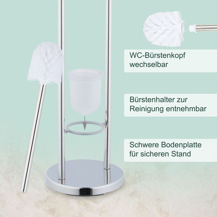 Набір для туалету Relaxdays з нержавіючої сталі
