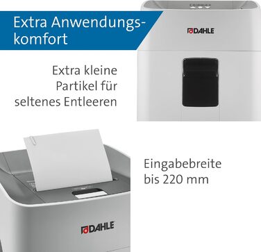 Шредер Dahle ShredMATIC 90 Aktenvernichter з автоподачею, P-4, P5, 300 аркушів, світло-сірий/сірий