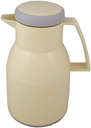 Термос Wash Thermoskanne 1L з подвійними стінками, 6 годин, підтримує гарячі та холодні напої, щільний кришка, придатний для миття в посудомийній машині, бежевий