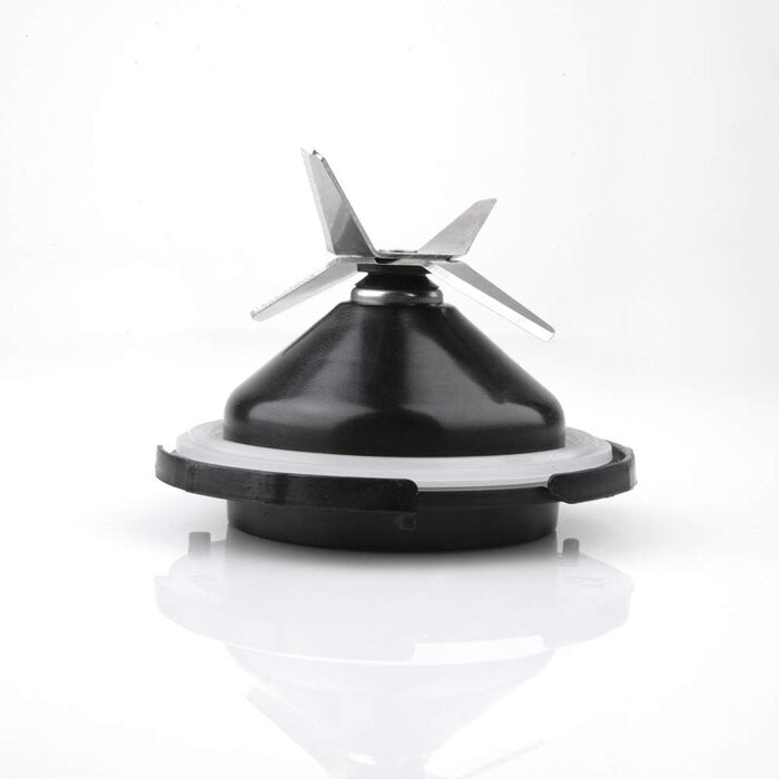 Блендер Black Decker, імпульсна функція, посудина об'ємом 1,5 л, 4-гранні леза з нержавіючої сталі, знімні та легко чистяться 500 Вт білий/сірий (1000 Вт, нержавіюча сталь)