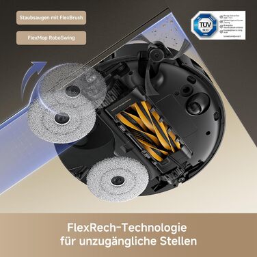 Робот-пилосос Mova P50s Ultra з мокрою прибиранням, 19000 Па, гаряча вода, самоочищення, LDS-навігація, RGB AI, LED-датчики, автоматичне порожнення та заправка