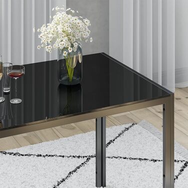 Обідній стіл Vicco Grand, 120x75 см, чорний