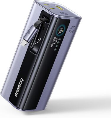 Powerbank Baseus EnerGeek для ноутбука: 100W, 10000mAh, 2x USB-C PD 3.0, Digital Display, сумісний з MacBook, Dell, HP, SteamDeck, iPhone, Samsung