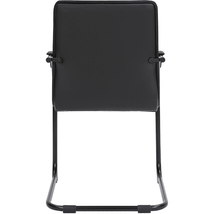 Набір з 2-х відкидних крісел Tira з штучної шкіри, чорного кольору, з м'яким сидінням