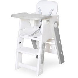 Стільчик для годування Mealux Feedo White/Grey (арт. KD-F033 White/Grey)